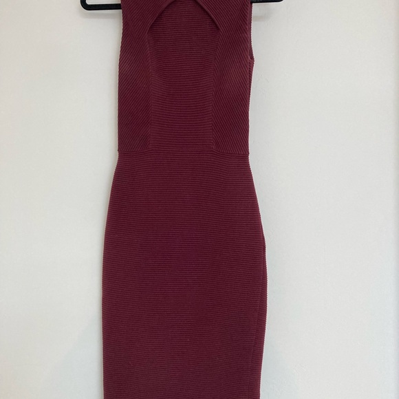 Ted Baker Tarala Bodycon Knit Dress, Maroon, Small - Picture 6 of 11